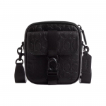 K&auml;ekott Coach Beck 15 Signature Prindiga Nahast Mini &Otilde;la-Crossbody Kott Meeste kotid Must CP267-BLK Basic Set (Bag+Dust Bag)