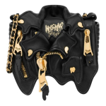 Moschino Logo Sandaalid Kett T&otilde;mblukuga Tasku Lambanahast Crossbody &Otilde;lakott V&auml;ikesed Naiste kotid Must 2322-A7536-8002-1555 Basic Set (Bag+Dust Bag)