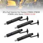 4 tk K&uuml;tusepihusti Yanmarile 3TNE84 3TNE88 4TNE84 John Deere'ile 729503-53100