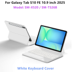 Maagiline klaviatuur Samsung Galaxy Tab S10 FE 10.9 X520 X526 jaoks &Uuml;mbris Tab S7 S8 S9 FE 11 S10 Lite jaoks Nutikas &uuml;mbris Folio Multi-touch Portuguese-English blue