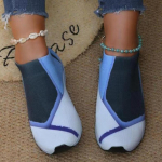 Naiste lamedad slip-on mokassiinid Uued segav&auml;rvilised kingad Naiste hingavad v&otilde;rktennise tossud S&uuml;gisesed vabaaja v&auml;litingimuste naiste lamedad kingad 35 tumesinine v&auml;rv