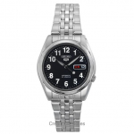 Renoveeritud Seiko 5 Automaatne 21 juveeli SNK381 SNK381K1 SNK381K Meeste k&auml;ekell must