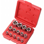 14 tk E-Torx kuuskant-ploompesa komplekt karbiga 1/4, 3/8, 1/2 tolli ajam Naiste v&auml;line t&auml;pppesa komplekt E4-E24 P&ouml;&ouml;rdemomendi pesad