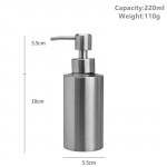Vedelseebi dosaatoripudel geelipudel 304 roostevabast terasest pumbaga k&auml;teseebile k&ouml;&ouml;ki vannituppa dosaator 250ml/350ml/550ml