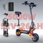 X5 Elektriline t&otilde;ukeratas 6000W 60V40AH kahekordse vedrustuse ja amortisaatoritega Maksimaalne kiirus 95KM/H 11 tolli Maastikuratas 100KM l&auml;bis&otilde;it 5000w 52v 26ah