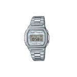 Casio VINTAGE seeria-ruudukujuline kvartsliikumine roostevabast terasest rihm Jaapani ja Korea kell naiste kell h&otilde;bedane sihverplaat A1000D-7EF h&otilde;be