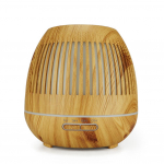 400ML Niisutaja Puidutera Hallow &Ouml;&ouml;sel Helendav Mini Niisutaja &Otilde;hupuhasti Aroomiteraapia Masin Kaugjuhtimispuldiga Light wood grainBritish standard