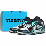 Jordan Air Jordan 1 Kulumiskindel Kulumiskindel Keskmise s&auml;&auml;rega Vintage Korvpallijalatsid Meeste J&auml;rvesinine DQ8426-001(Team400-) 44