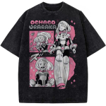 Anime My Hero Academia Ochaco Uraraka Prindiga T-s&auml;rk Meeste Naiste R&otilde;ivad &Uuml;legabariidiline T-s&auml;rk Retro Pesitud T-s&auml;rk Harajuku Puuvillane T-s&auml;rk M gray