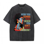 Pestud Vintage Lauryn Hill Everything Is Everything Maailm Sinu T-s&auml;rk Mehed Naised Hip Hop &Uuml;legabariidilised T-s&auml;rgid Unisex Streetwear S