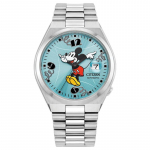CITIZEN xDisney TSUYOSA seeria 50 meetrit veekindel lapsep&auml;rane Automaatne Terasrihm 40mm meeste k&auml;ekell sinine sihverplaat NJ0156-50L sinine