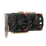 RX580 graafikakaart K&otilde;rge efektiivsus Kahe ventilaatoriga jahutus 8GB GDDR5 256Bit T&otilde;hus soojuse hajutamine Madal m&uuml;ratase M&auml;lu Videom&auml;ngude kaart Arvuti must