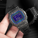 CASIO Kohandatud kell modifitseeritud seeria lilla kingitus bluetooth aeg metalli nikerdamine retro vana laine kvarts teras GW-B5600BL-1(Team788-GaiZhuang-YaoGuoHua) sinine
