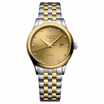 LONGINES Elegantne Seeria Automaatne Mehaaniline Liikumine 30 Meetrit Veekindel Naiste Kuldne T&auml;hik Roostevabast Terasest Korpus Roostevabast Terasest Rihm L4.374.3.38.7 kuld