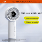 Jisulife Life4 K&auml;eshoitav kaasaskantav miniventilaator CN pistikuga (adapter kaasas)