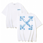 Off-White 2026 Suvi Uus Kirja Graffitiga Noolemustriga Tr&uuml;kitud L&uuml;hikeste Varrukatega T-s&auml;rk Meestele ja Naistele S