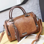 Yogodlns Tassel Decor k&auml;ekott Naiste suure mahutavusega &otilde;lakott Mood lukuga Crossbody kott eemaldatava rihmaga 27x15x18cm pruun