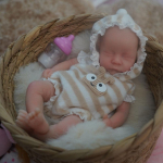 MINI 6-tollist Reborn-nukud LEVI T&auml;issilikoonist Simulatsiooninukk Peopesa Liigutatav Venitatav Riietatav Beebinukud T&uuml;drukutele Laste &Uuml;llatuskingitused boy doll gray