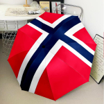 Norra Jalgpalliklubi logo Vihmavari Kokkupandav vihmavari, automaatne vihmavari 8-raamiline Reisimiseks, telkimiseks Halloweeni v&otilde;i J&otilde;ulukingiks