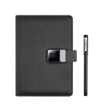 AI E-raamat S&otilde;rmej&auml;lje Ava Laetav M&auml;rkmik A5 Lahtiste Lehtedega Multifunktsionaalne &Auml;ri Toite M&auml;rkmik-Kingitus (as the picture,None&Fingerprint lock a5 notebook) black