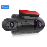 Uus kahe objektiiviga armatuurkaamera autodele Black Box HD 1080P autovideosalvesti koos WIFI Night Vision G-sensoriga silmussalvestusega DVR-autokaamera 3 inch without WIFI