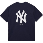 New Era MLB New York Yankees L&otilde;tv NY Tikitud &Uuml;mmarguse Kaelusega Suvine Ameerika L&uuml;hikeste Varrukate T-s&auml;rk Meeste Topid Tumesinine 14344092 M white