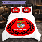 Benfica 3-osaline voodipesukomplekt Pehme tekikott komplekt padjap&uuml;&uuml;ridega Tr&uuml;kitud magamistoa dekoratsioonikomplekt koduks 220cm*240cm