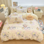 Chiikawa Hachiware Usagi Armas Multikas Neljaosalise Komplekt Laste Magamistuba Voodi Tekikate Voodilina &Uuml;li&otilde;pilaste &Uuml;hiselamu Voodilinnad 140*200cm/55x79in Single/Twin 3pcs
