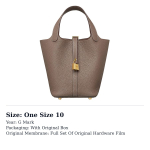 HERMES Picotin Lock 18 K&auml;ekott H056289CC18 One Size 10 gray