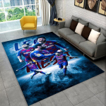 Kits M-Messi Jalgpall Spordivaip Vaip M&auml;ngutoa Magamistoa Elutoa Diivani Kodu Kaunistamiseks, Laste M&auml;nguala Vaip Libisemisvastane P&otilde;randamatt 100cm x 150cm