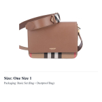 Burberry Nahast Crossbody kott, &Otilde;lakott Naiste Ruuduline Pruun & Beež 80844891 One Size 1 brown