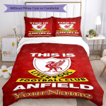 Liverpool Kohandage oma nimi Voodipesukomplekt Hingav tekikott padjap&uuml;&uuml;ridega Kodukaunistus S&uuml;nnip&auml;evakingitus 135cmx200cm