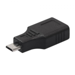 USB 2.0 emane kuni Micro USB 5-pin isane pistik OTG adapter-muundur telefoni tahvelarvuti jaoks 3 cm must