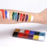 12-&uuml;hes n&auml;ov&auml;rv kehav&auml;rv Kunst v&auml;ljam&otilde;eldud kleit ilumeik m&auml;ngupalett peo pigment