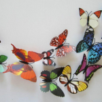 Kleebis Kunst Disain Kleebised Seinakleebised Kodukaunistused Ruumikaunistused 3D-liblikas mitmev&auml;rviline