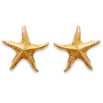 Les Tr&eacute;sors De Lily [F6745] - kullatud  Stars of the Sea  k&otilde;rvar&otilde;ngad - 18 mm kuld