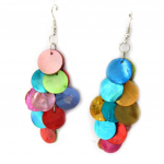 Les Tr&eacute;sors De Lily [K6496] - Boucles 'Kilimanjaro' multicolore mitmev&auml;rviline