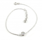 Les Tr&eacute;sors De Lily [L0519] - Bracelet Argent 'Unique' blanc valge