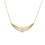 Les Tr&eacute;sors De Lily [L0786] - kullatud kaelakee  Goddess  valge kuld - 50x10 mm kuld