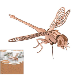 Les Tr&eacute;sors De Lily [Q9213] - Figurine carton 3D 'Libellule'- planches 30x30. 5 cm pruun