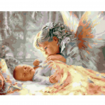 Teemantmaaling Full Drill Angels and Babies 5D isetegemise teemanttikandid 20X30CM