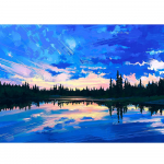 Teemantmaal T&auml;ispuurimine Teemanttikandid Kirsikivide Maalimine Ristpiste 20X30CM