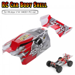 WLtoys 1/14 144001 RC auto kere komplekt PVC tr&uuml;kitud auto kere RC autoosad punane
