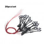 20 tk soe valge mudel t&auml;navavalgustite paigutus Lambiposti raudtee rongi aia m&auml;nguv&auml;ljaku maastik LED warm white & scale 1