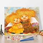 Maalimine numbrite j&auml;rgi DIY Digitaalne &otilde;limaal L&otilde;uendimaal K&auml;sitsi maalitud Kodukaunistus Dekompressioon 40x50cm no frame