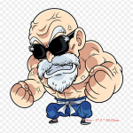 Plaastrid riidekoti jaoks Triikraud termokleebised Tortue G&eacute;nial Dragon Ball Chibi Master Roshi Goku muster pestav soojus&uuml;lekanne