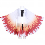 Uus Demon Slayer Cosplay Kimetsu No Yaiba Kamado Tanjirou Cosplay kaheosaline V-kaelusega ujumiskost&uuml;&uuml;m l&auml;bipaistva kimonokardiganiga XS punane