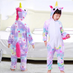 Kigurumi Onesie Kids Unicorn Pidžaamad Lastele Loomad Multikad Liiprid Beebi kost&uuml;&uuml;m Talvine T&uuml;drukud Licorne Jumspuit 4t