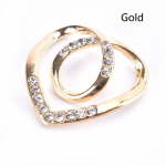 S&uuml;da Sall Prossid Siidist Sall Lukk Pross Naiste Sall Ring Clip kuld