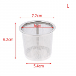 V&otilde;rgusilma tee infusioonis&otilde;el Lehtfilter Lekib s&otilde;el Metallist kauss Roostevaba teras 7.2CM